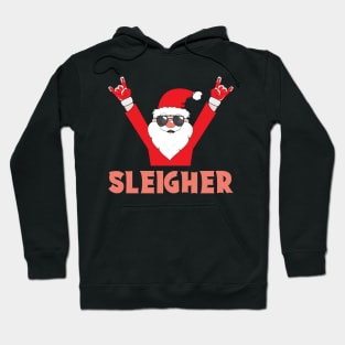 Santa Sleigher Heavy Metal Christmas Hoodie